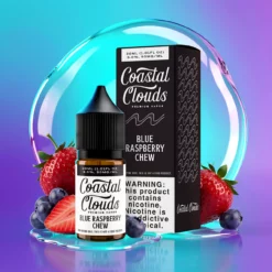 Modrá malina žvýkačka Coastal Clouds Nikotinové soli 30ml