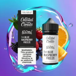 Ledová modrá malina Coastal Clouds Freeze 100ml E-Juice