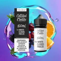 Ledově bílý mrazivý oblak Coastal Clouds 100ml Volná báze