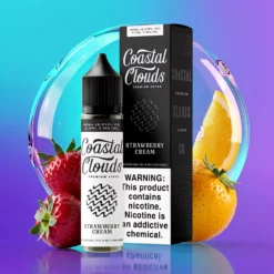 Jahodový krém Coastal Clouds 60ml 70VG/30PG