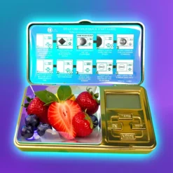 Přenosné mini digitální váhy D-Tek 1200 g s podsvíceným LCD