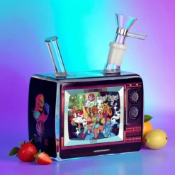 Dabtized Trippy Vision retro TV vodní dýmka LED