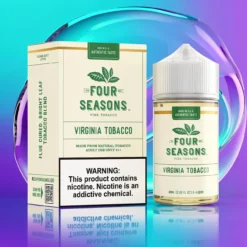 Virginský tabák Four Seasons E-liquid 60ml Freebase 50/50