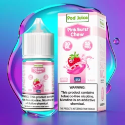 Růžový výbuch žvýkačky Pod Juice Salt TFN 30ml