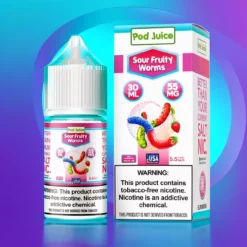 Kyselé ovocné červy - Pod Juice Salt 30ml