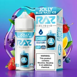 Jolly modrá malina ledová Pod Juice x RAZ E-Juice 100ml