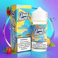 Broskvová a modrá malina Cloud Nurdz 100ml E-liquid