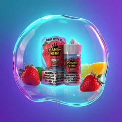 Jahodové rolky s cukrem a bonbóny Candy King E-liquid 100ml