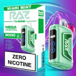 Raz TN9000 9000 potahů s 0,96" HD displejem bez nikotinu