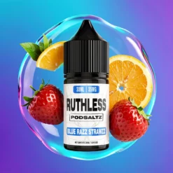 Modrá malina jahoda Ruthless Essentials 30ml nikotinová sůl