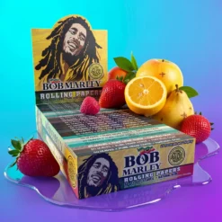 Čisté Konopné Bob Marley Rolovací Papírky 33 King Size Slim