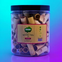 Přírodní dřevěné prémiové Endo Wood Tips 120 Count