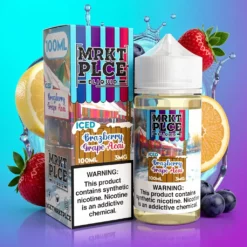 Ledová Brazberry Hroznová Acai MRKTPLCE 100ml E-liquid