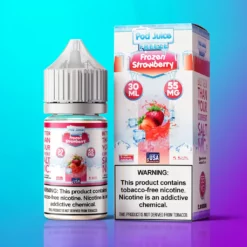 Ledová Jahoda Pod Juice Salt 30ml Nikotinové soli 50/50