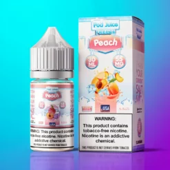 Broskvový mráz Pod Juice Salt Nikotinové soli 30ml