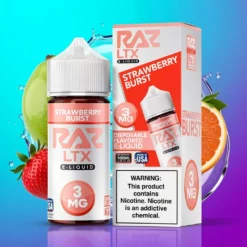 Jahodový výbuch Pod Juice X Raz LTX 100ml bez tabáku