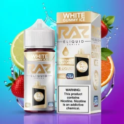 Bílá gumová ledová Pod Juice x RAZ E-liquid 100ml